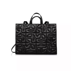 Telfar x Moose Knuckles Large lamb Leather Bag! New with crease